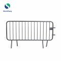 Crowd Control Temporary Guide System Galvanized Barriers Safety Fence For Queue Line Orange Yellow Red Colorful